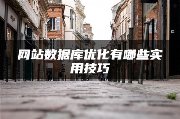 网站数据库优化有哪些实用技巧
