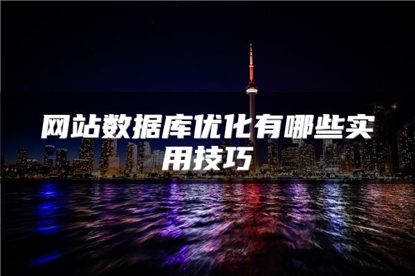 网站数据库优化有哪些实用技巧